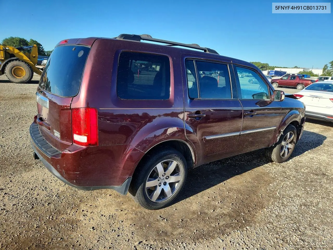 2012 HONDA PILOT VIN 5FNYF4H91CB013731 — фото 3