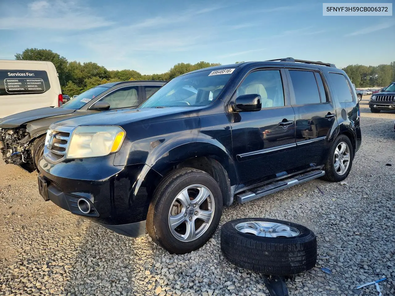 HONDA PILOT 2012, VIN 5FNYF3H59CB006372