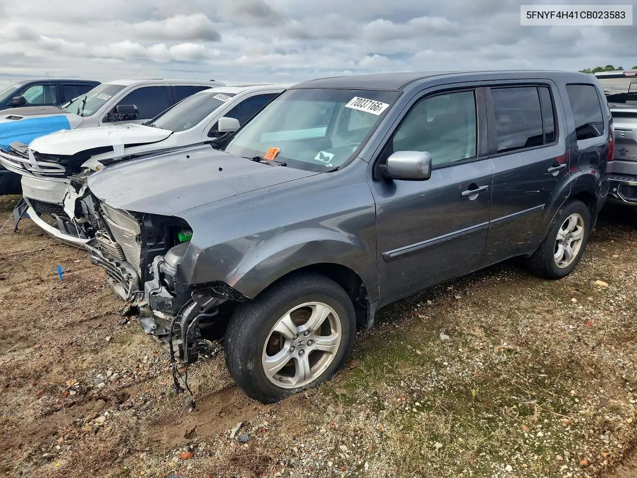 HONDA PILOT 2012, VIN 5FNYF4H41CB023583