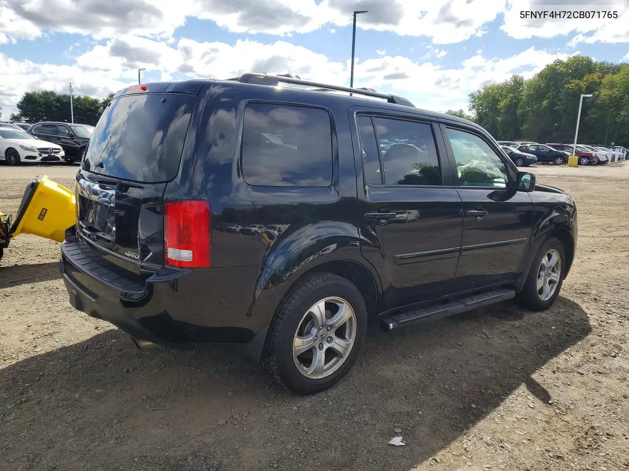 2012 HONDA PILOT VIN 5FNYF4H72CB071765 — фото 3