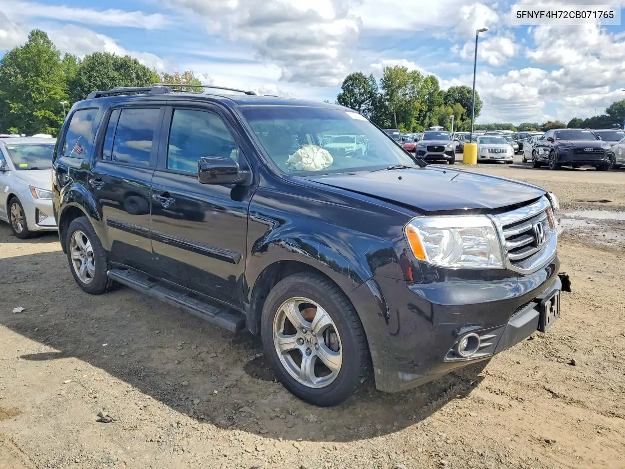 2012 HONDA PILOT VIN 5FNYF4H72CB071765 — фото 4