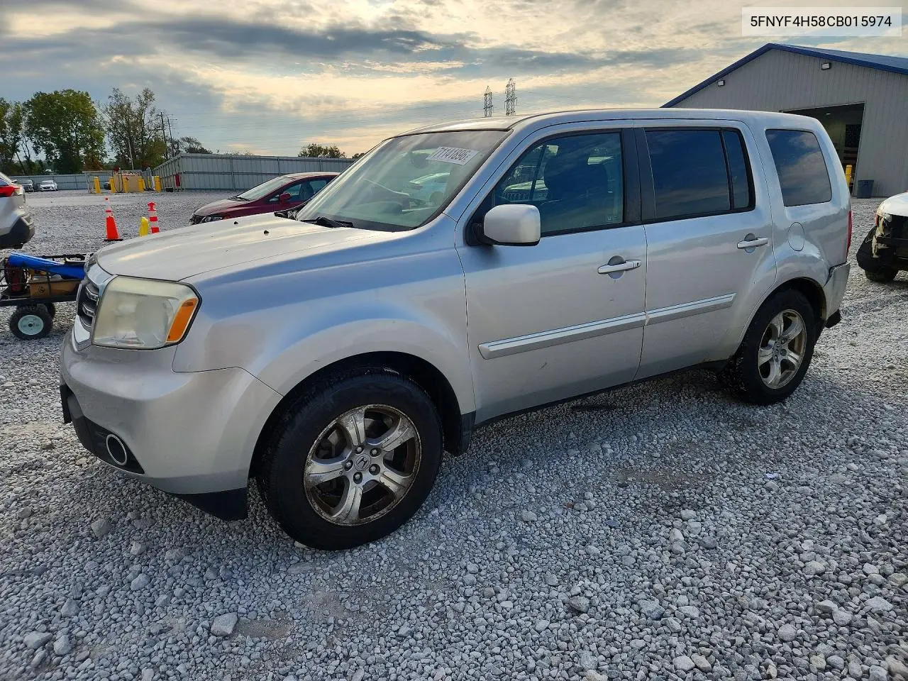 HONDA PILOT 2012, VIN 5FNYF4H58CB015974