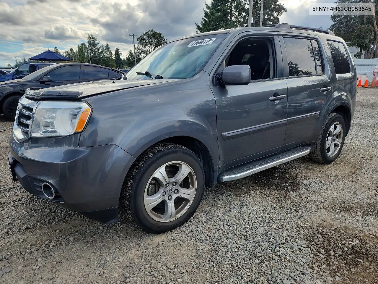 HONDA PILOT 2012, VIN 5FNYF4H62CB053645