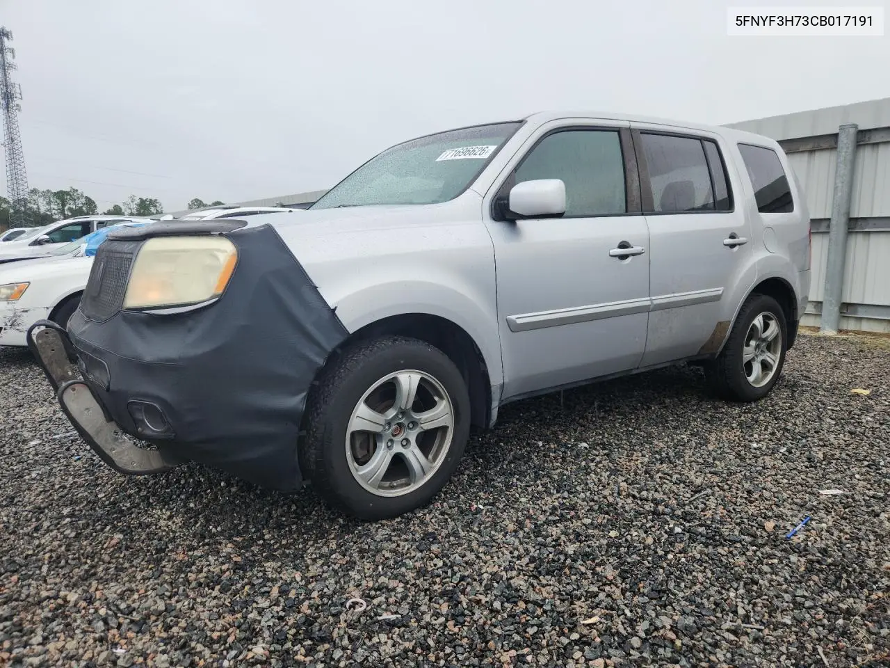 HONDA PILOT 2012, VIN 5FNYF3H73CB017191