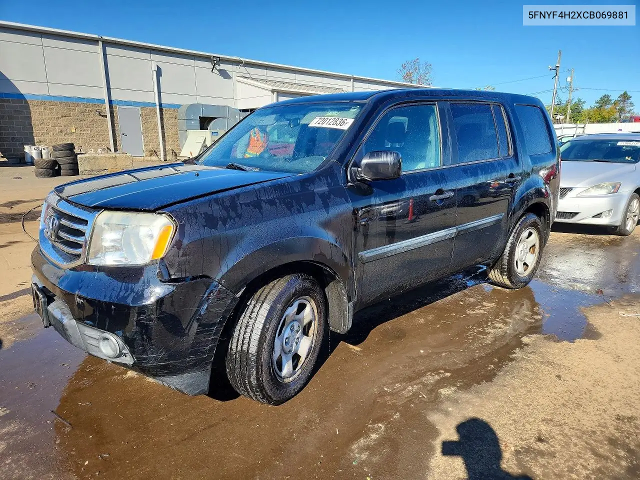 HONDA PILOT 2012, VIN 5FNYF4H2XCB069881