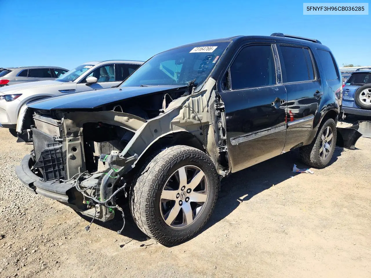 HONDA PILOT 2012, VIN 5FNYF3H96CB036285