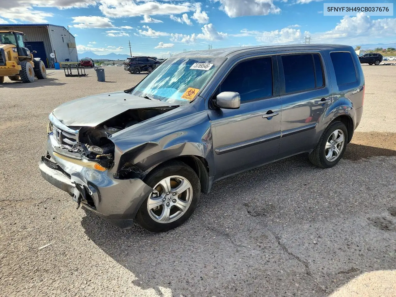 HONDA PILOT 2012, VIN 5FNYF3H49CB037676
