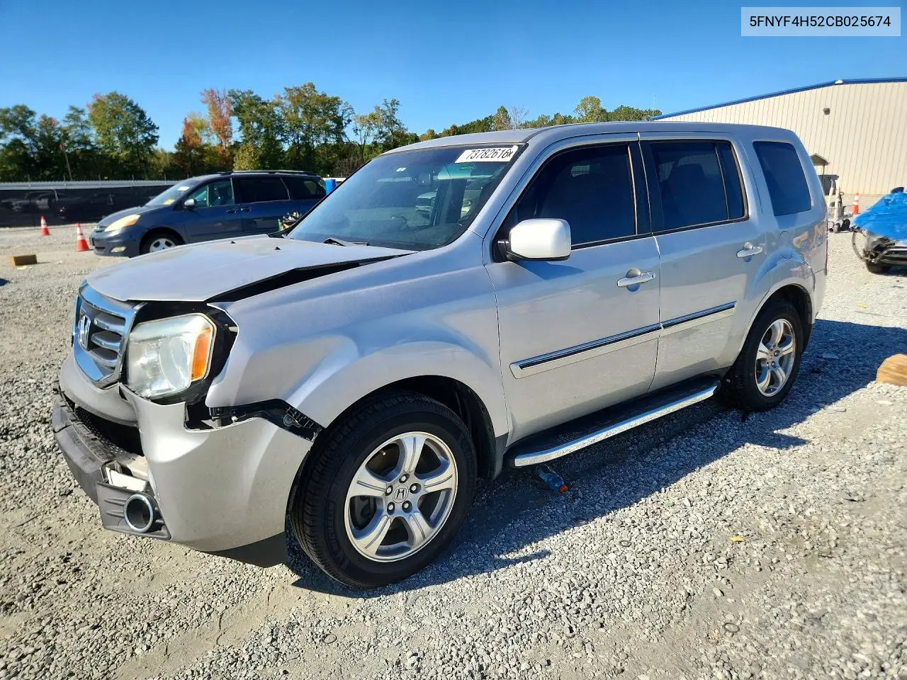 HONDA PILOT 2012, VIN 5FNYF4H52CB025674