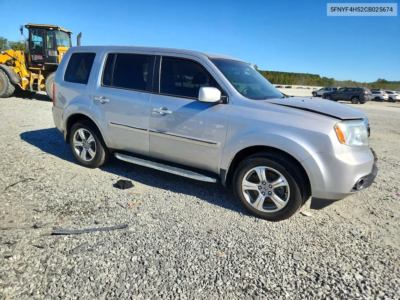 2012 HONDA PILOT VIN 5FNYF4H52CB025674 — фото 4