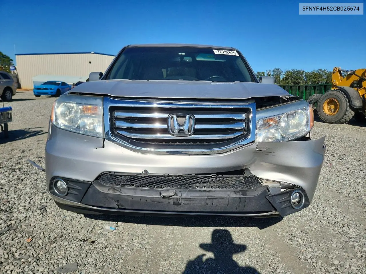 2012 HONDA PILOT VIN 5FNYF4H52CB025674 — фото 5