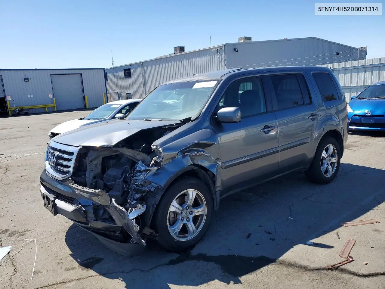 HONDA PILOT 2013, VIN 5FNYF4H52DB071314