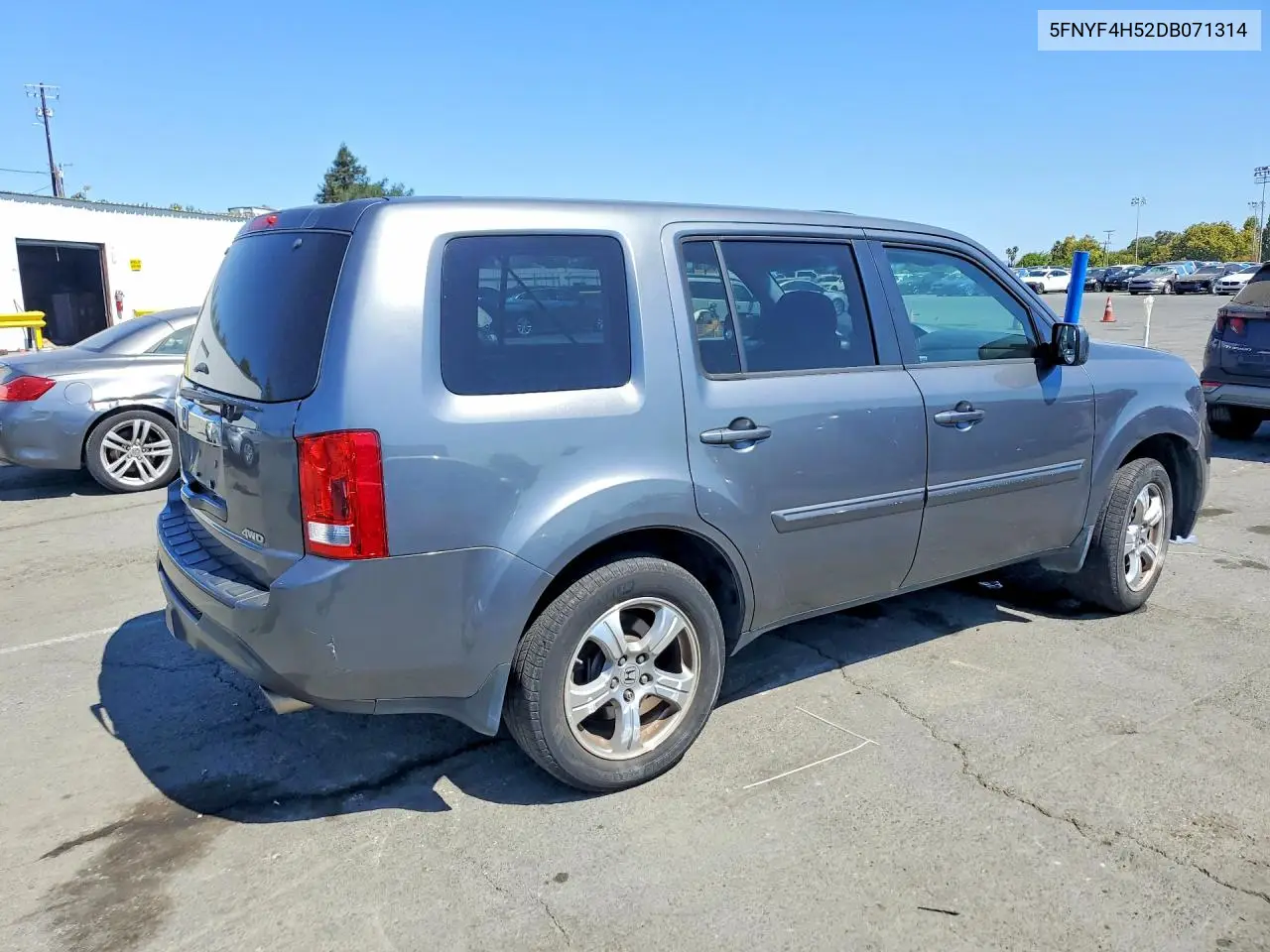 2013 HONDA PILOT VIN 5FNYF4H52DB071314 — фото 3