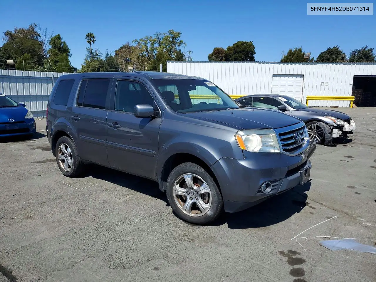 2013 HONDA PILOT VIN 5FNYF4H52DB071314 — фото 4
