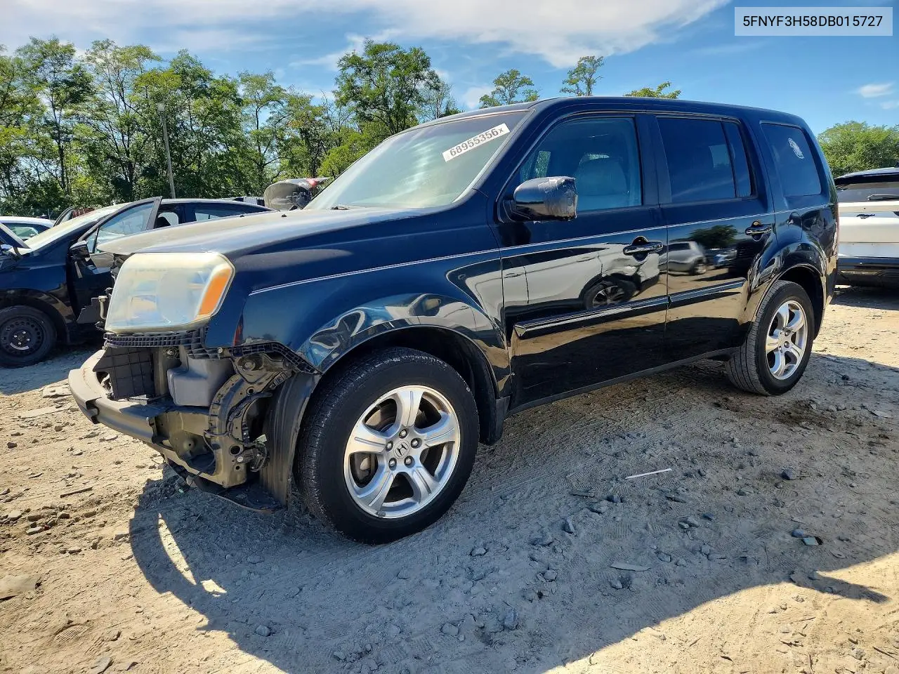 HONDA PILOT 2013, VIN 5FNYF3H58DB015727