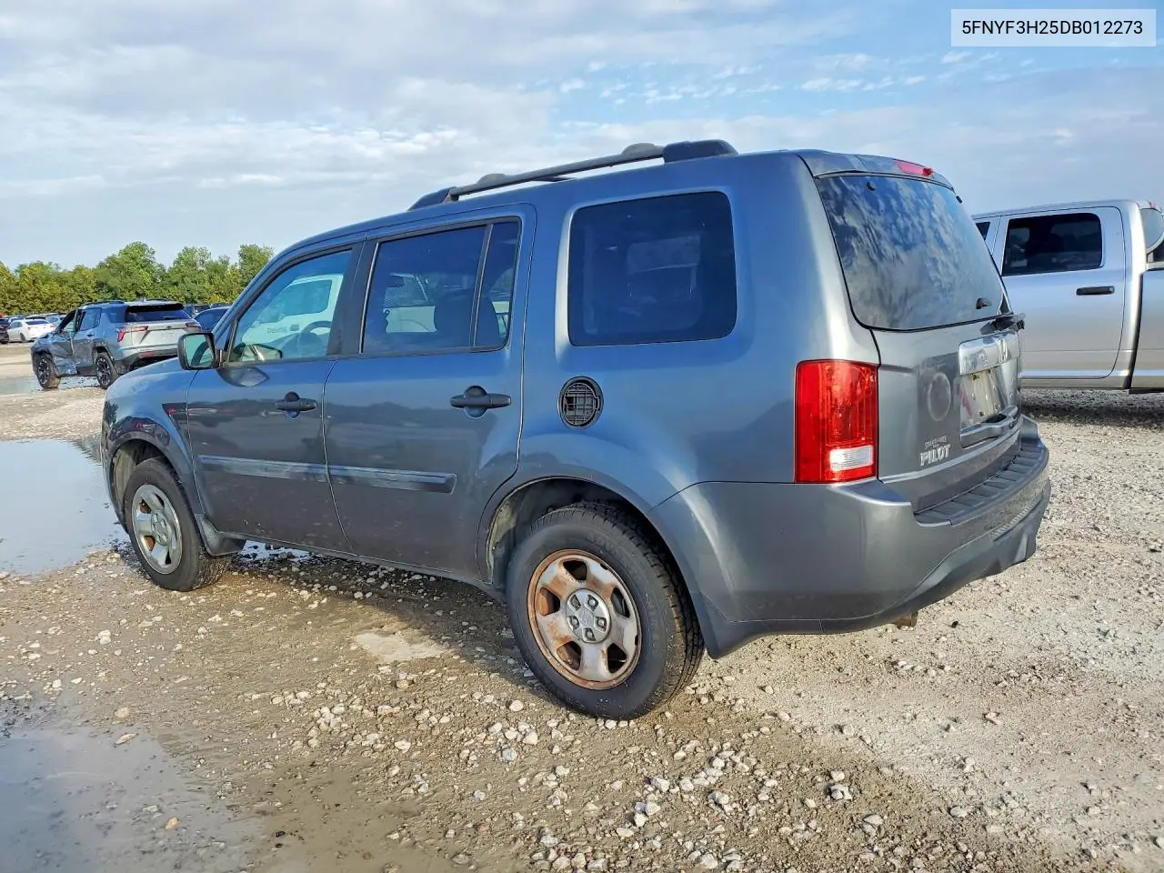 2013 HONDA PILOT VIN 5FNYF3H25DB012273 — фото 2