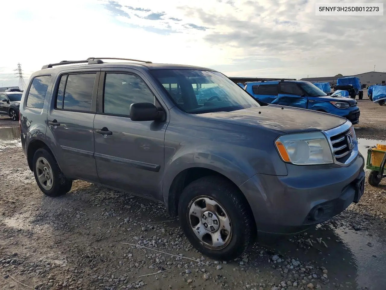 2013 HONDA PILOT VIN 5FNYF3H25DB012273 — фото 4