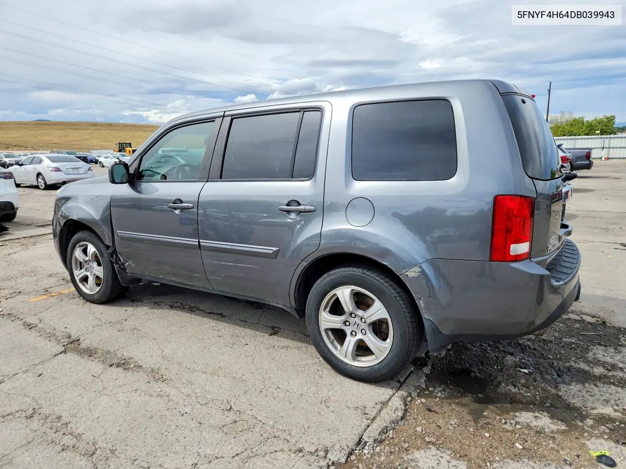 2013 HONDA PILOT VIN 5FNYF4H64DB039943 — фото 2