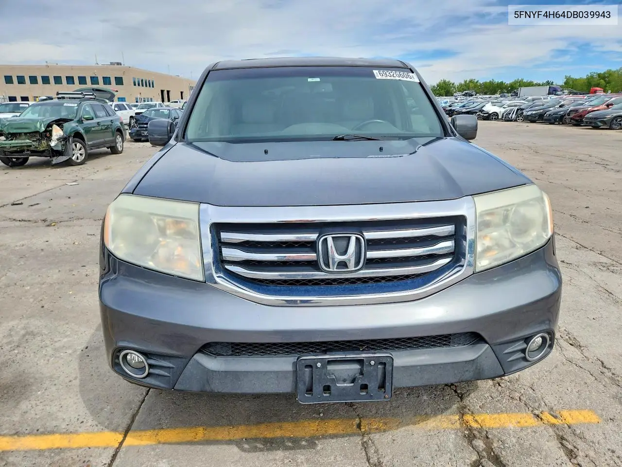 2013 HONDA PILOT VIN 5FNYF4H64DB039943 — фото 5