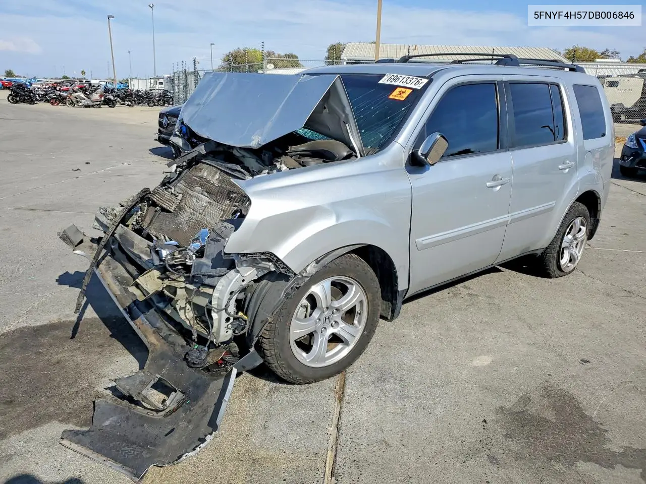 HONDA PILOT 2013, VIN 5FNYF4H57DB006846