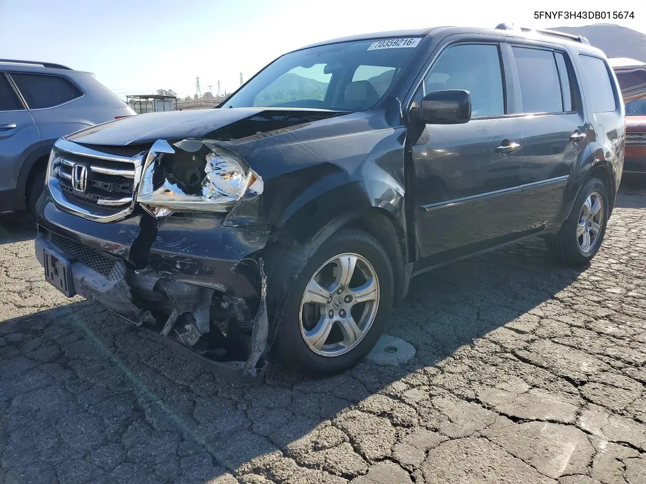 HONDA PILOT 2013, VIN 5FNYF3H43DB015674
