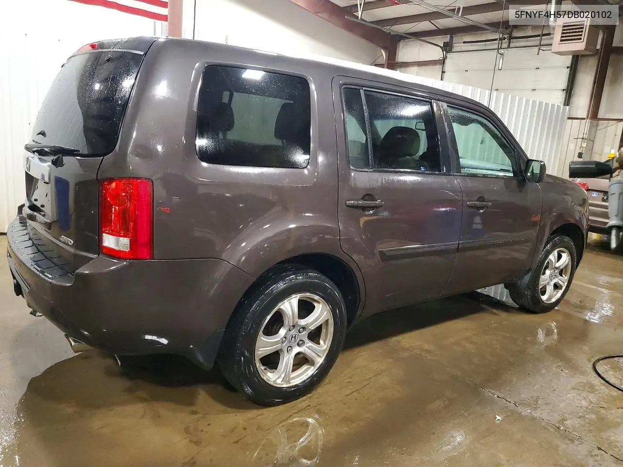 2013 HONDA PILOT VIN 5FNYF4H57DB020102 — фото 3