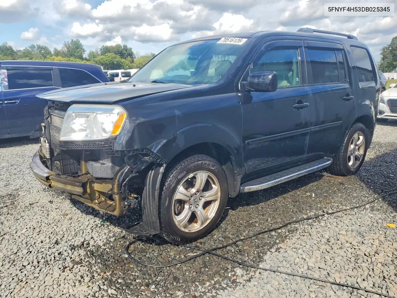 HONDA PILOT 2013, VIN 5FNYF4H53DB025345