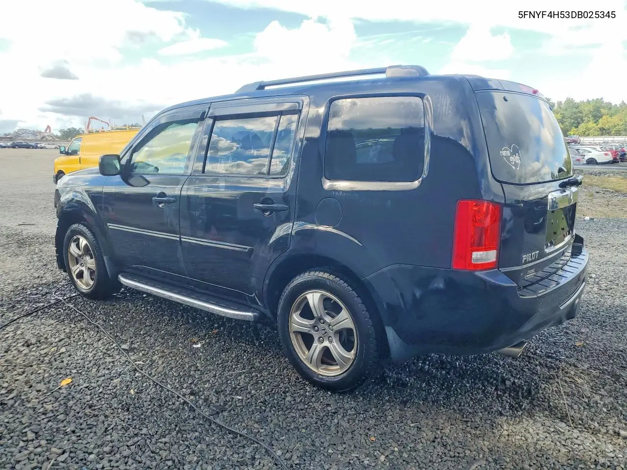 2013 HONDA PILOT VIN 5FNYF4H53DB025345 — фото 2