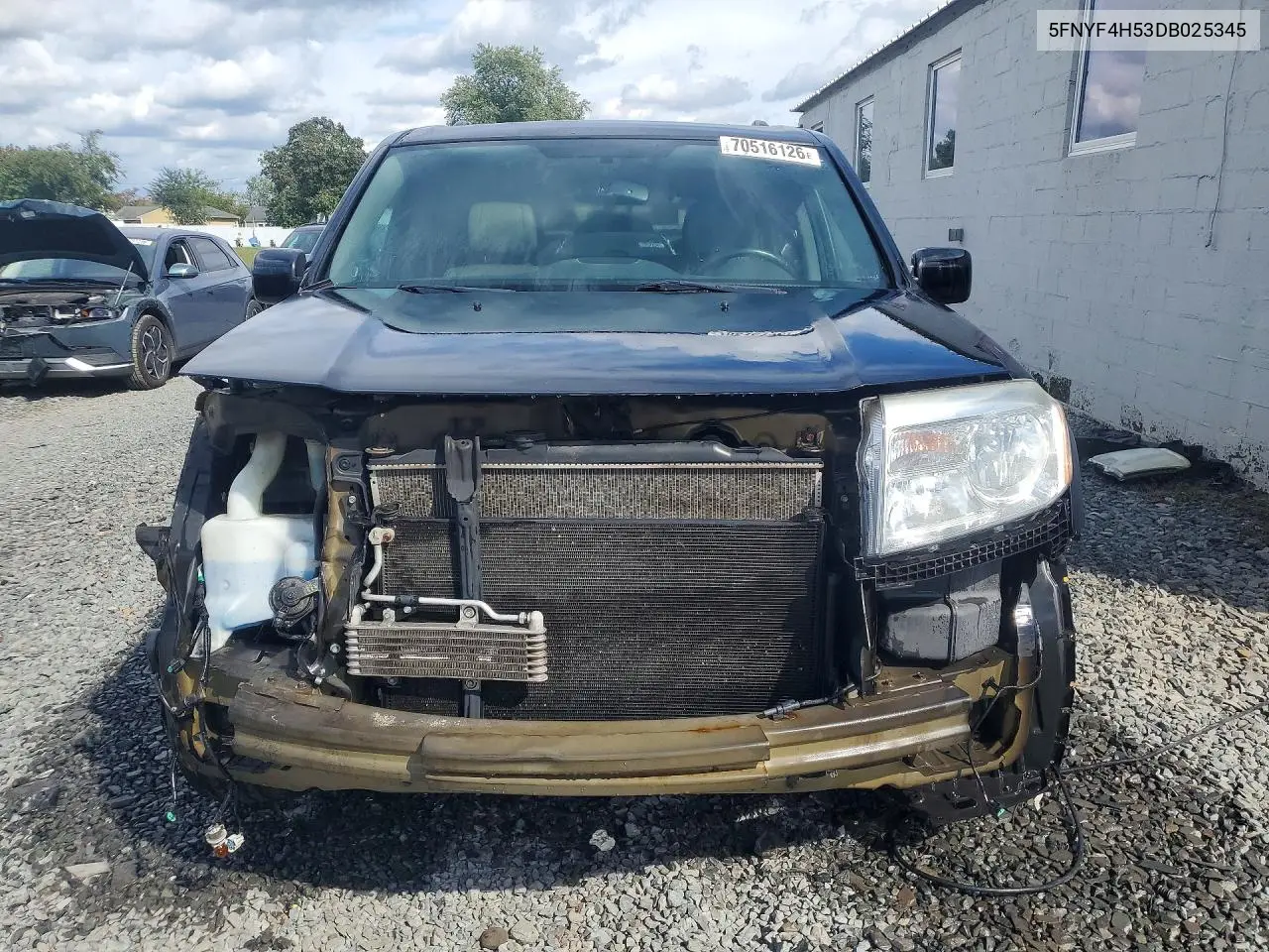 2013 HONDA PILOT VIN 5FNYF4H53DB025345 — фото 5