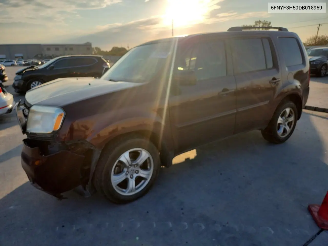 HONDA PILOT 2013, VIN 5FNYF3H50DB018959