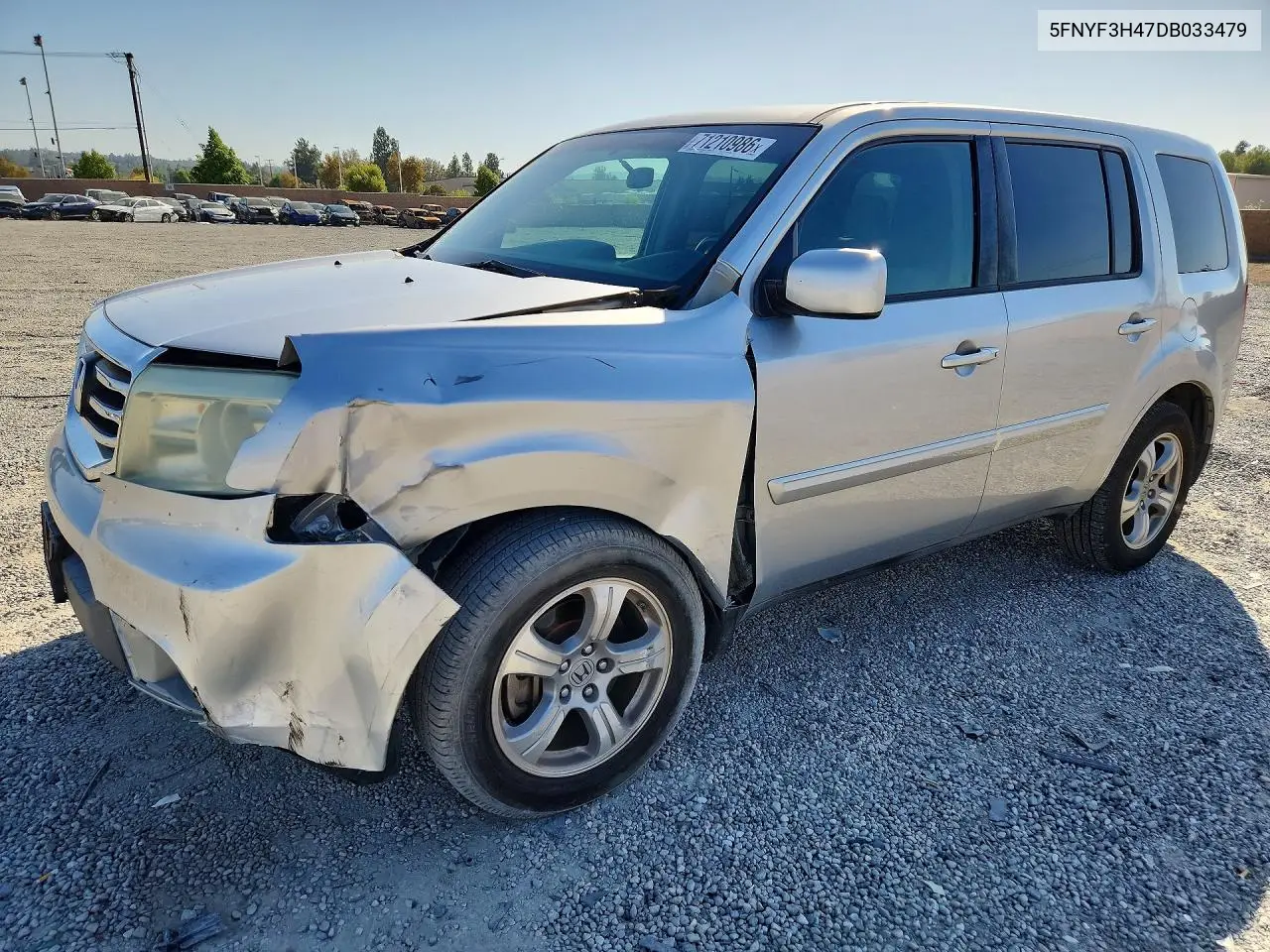 HONDA PILOT 2013, VIN 5FNYF3H47DB033479