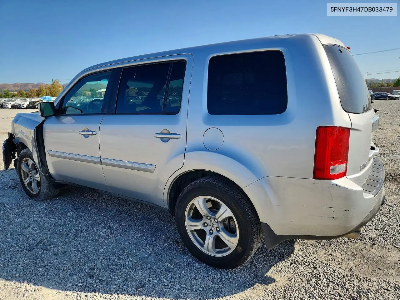 2013 HONDA PILOT VIN 5FNYF3H47DB033479 — фото 2