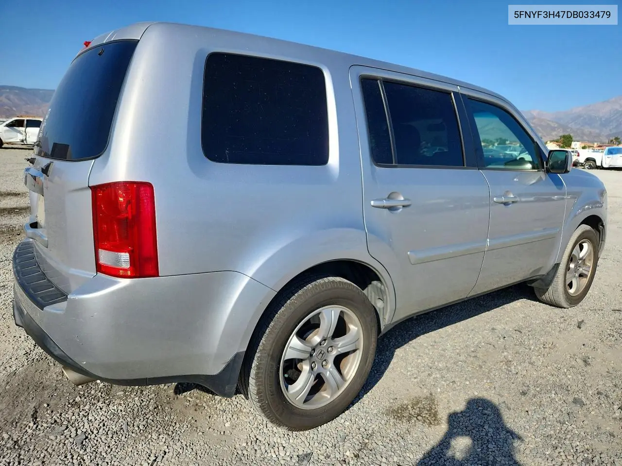 2013 HONDA PILOT VIN 5FNYF3H47DB033479 — фото 3