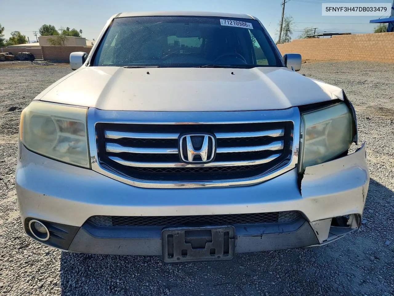 2013 HONDA PILOT VIN 5FNYF3H47DB033479 — фото 5