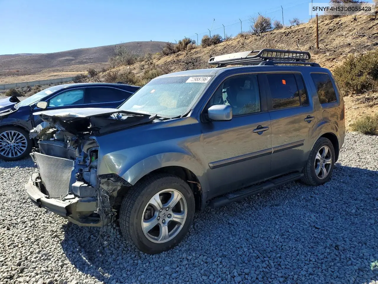 HONDA PILOT 2013, VIN 5FNYF4H53DB055428