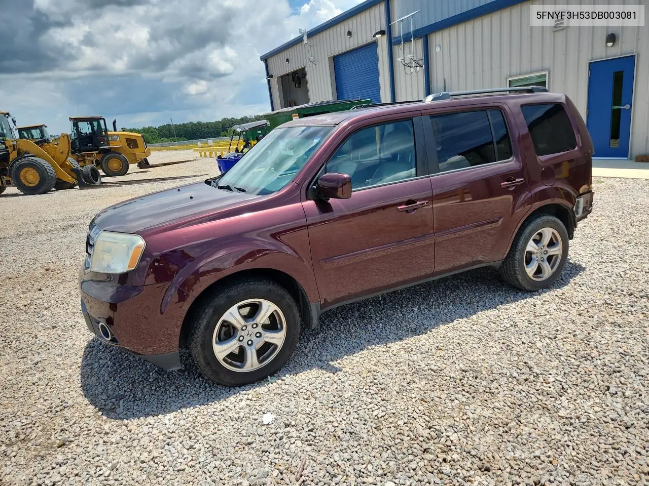 HONDA PILOT 2013, VIN 5FNYF3H53DB003081