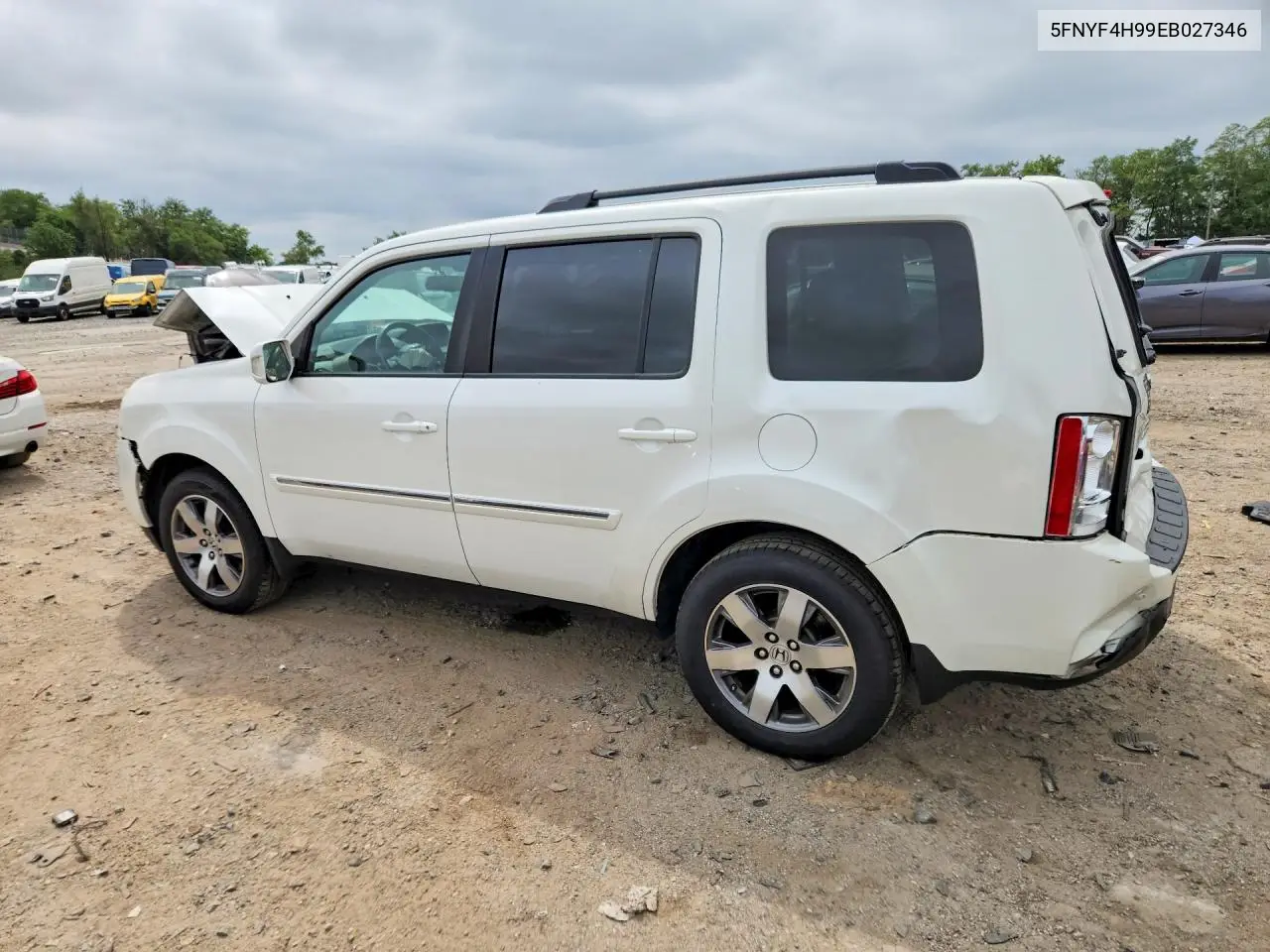 2014 HONDA PILOT VIN 5FNYF4H99EB027346 — фото 2