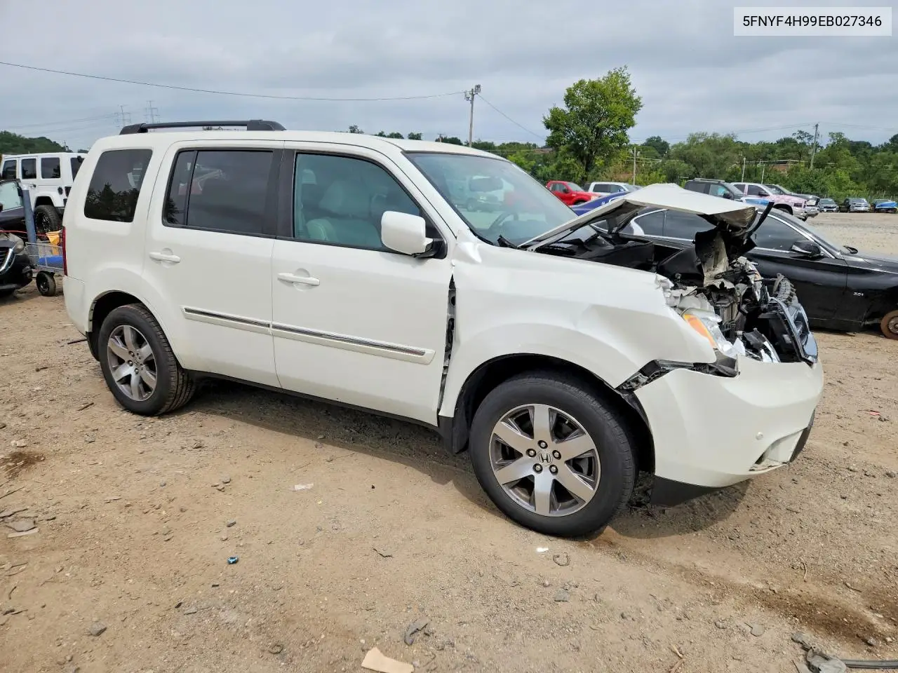 2014 HONDA PILOT VIN 5FNYF4H99EB027346 — фото 4