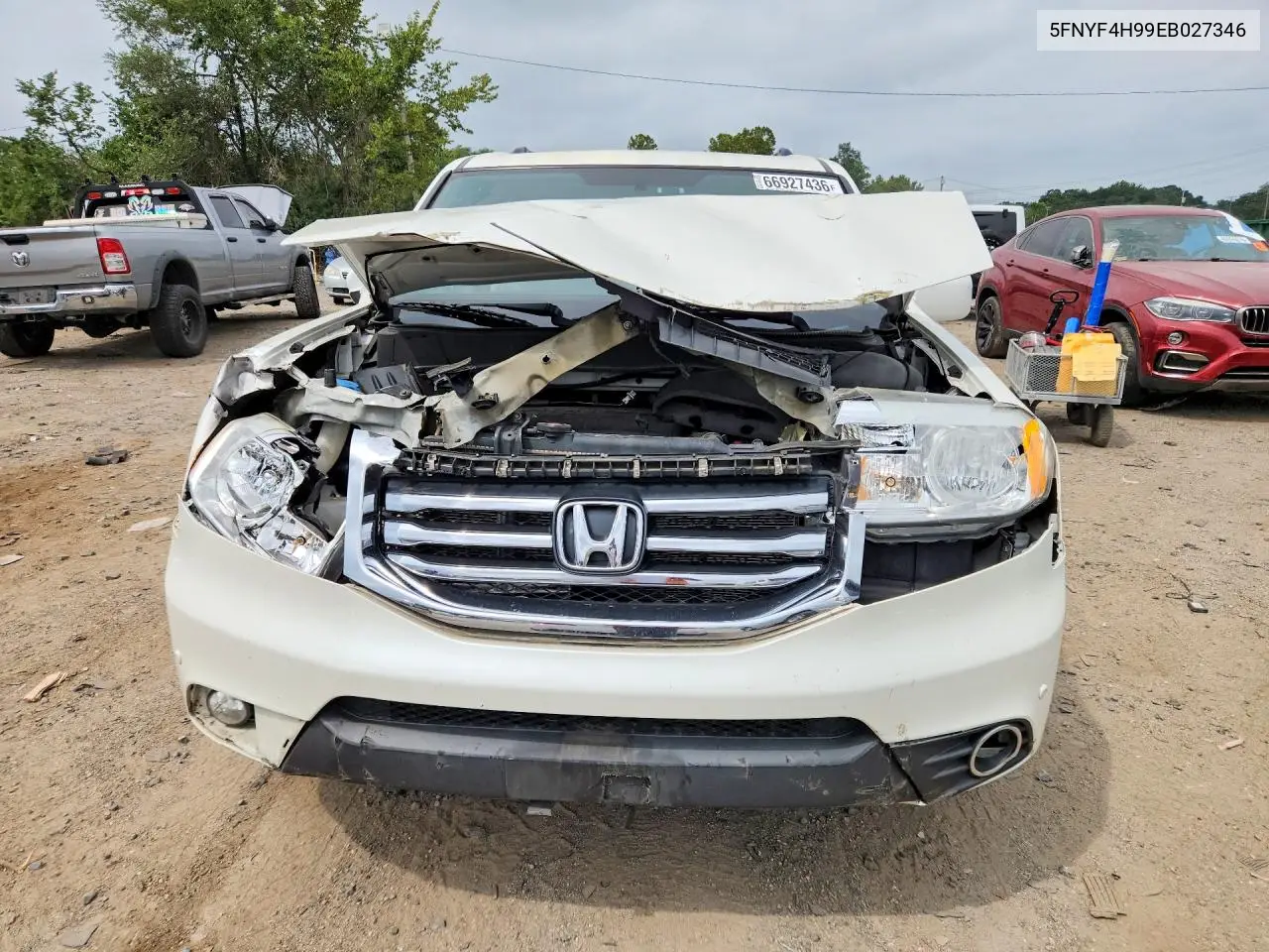 2014 HONDA PILOT VIN 5FNYF4H99EB027346 — фото 5