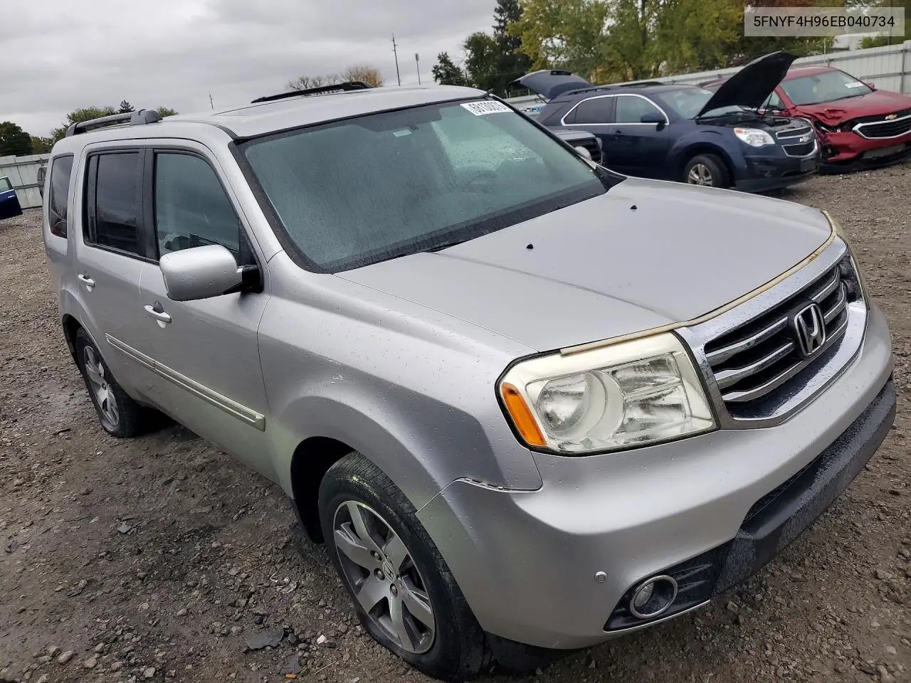 2014 HONDA PILOT VIN 5FNYF4H96EB040734 — фото 4