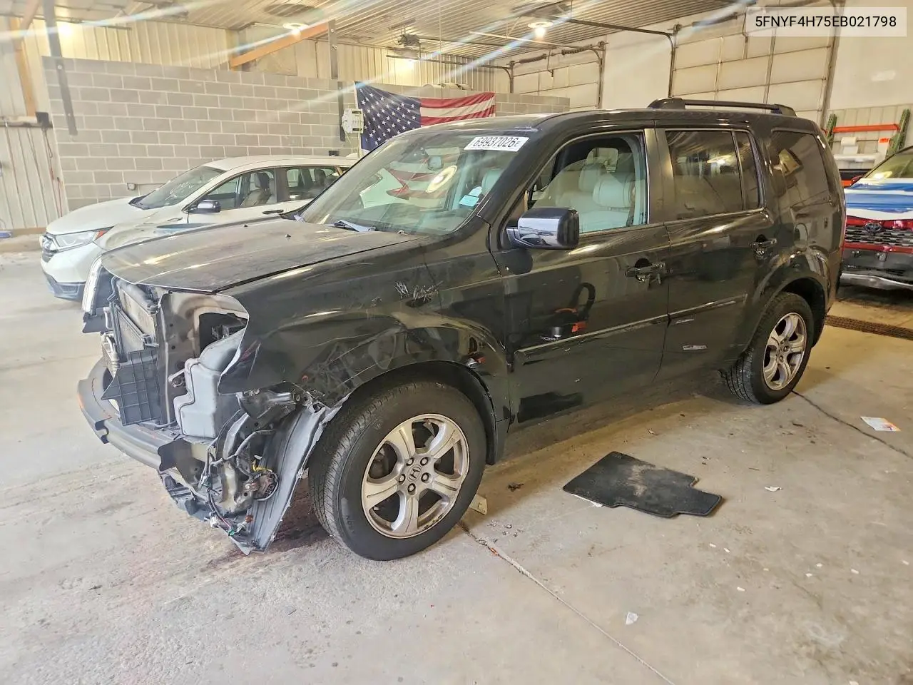 HONDA PILOT 2014, VIN 5FNYF4H75EB021798