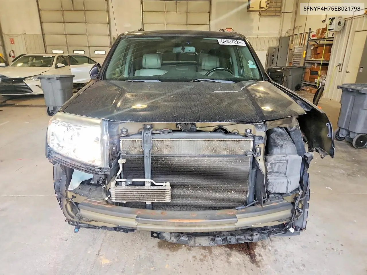 2014 HONDA PILOT VIN 5FNYF4H75EB021798 — фото 5