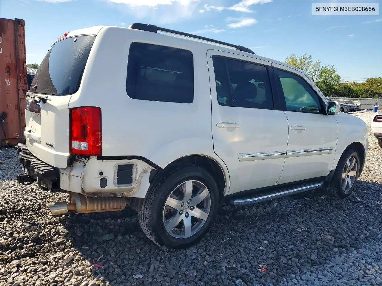 2014 HONDA PILOT VIN 5FNYF3H93EB008656 — фото 3