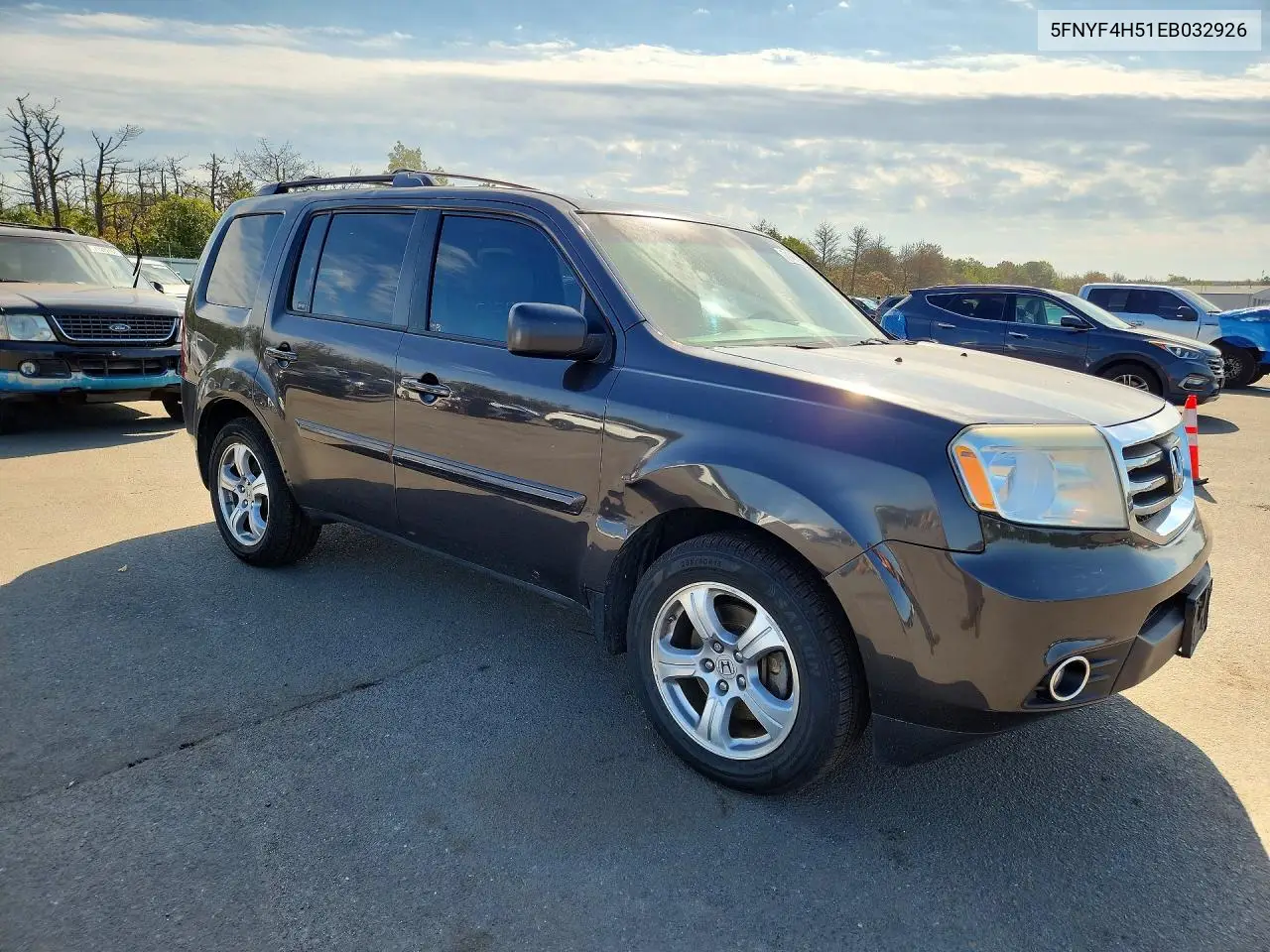 2014 HONDA PILOT VIN 5FNYF4H51EB032926 — фото 4