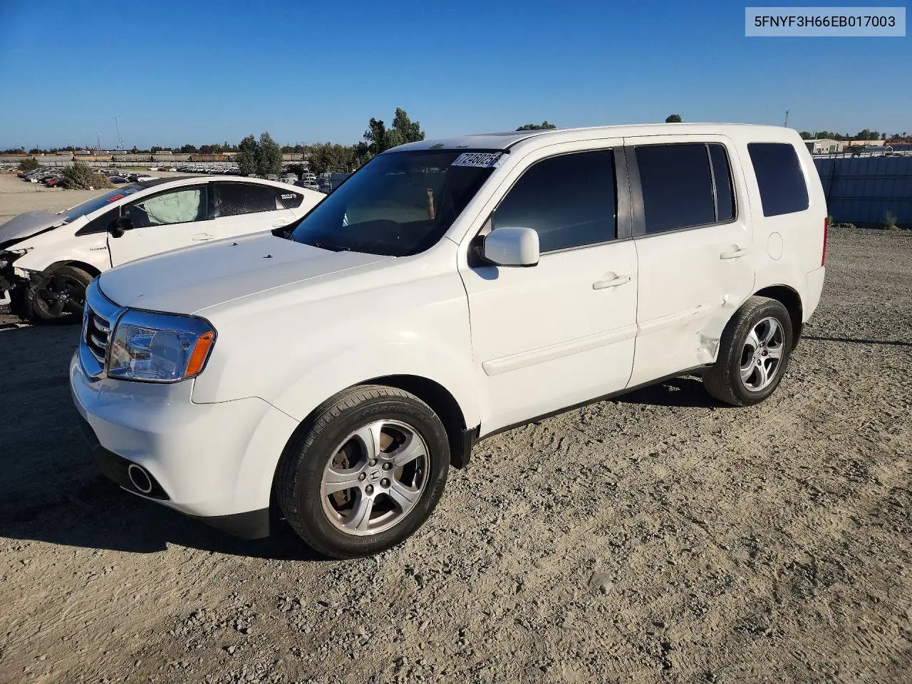 HONDA PILOT 2014, VIN 5FNYF3H66EB017003