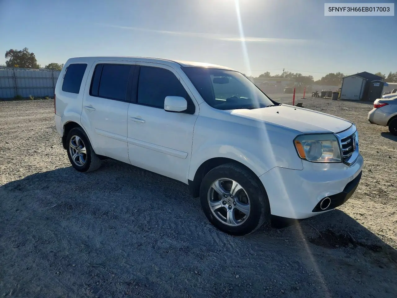 2014 HONDA PILOT VIN 5FNYF3H66EB017003 — фото 4