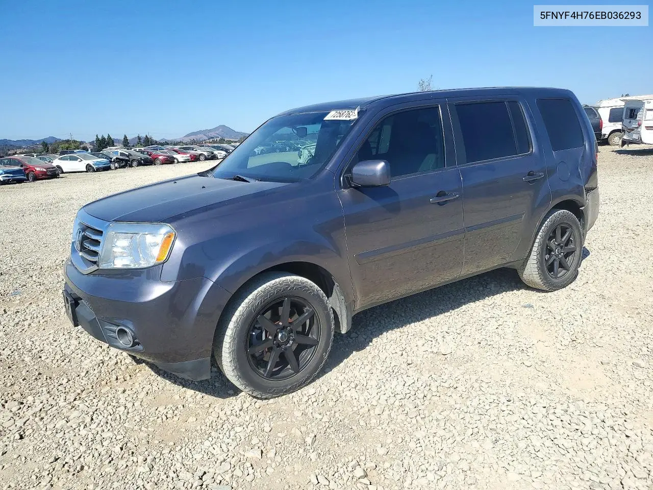 HONDA PILOT 2014, VIN 5FNYF4H76EB036293