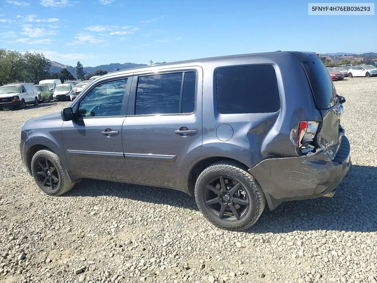 2014 HONDA PILOT VIN 5FNYF4H76EB036293 — фото 2