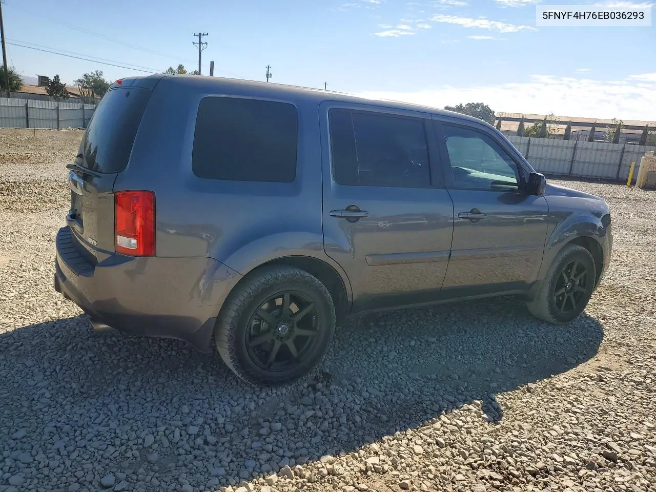 2014 HONDA PILOT VIN 5FNYF4H76EB036293 — фото 3
