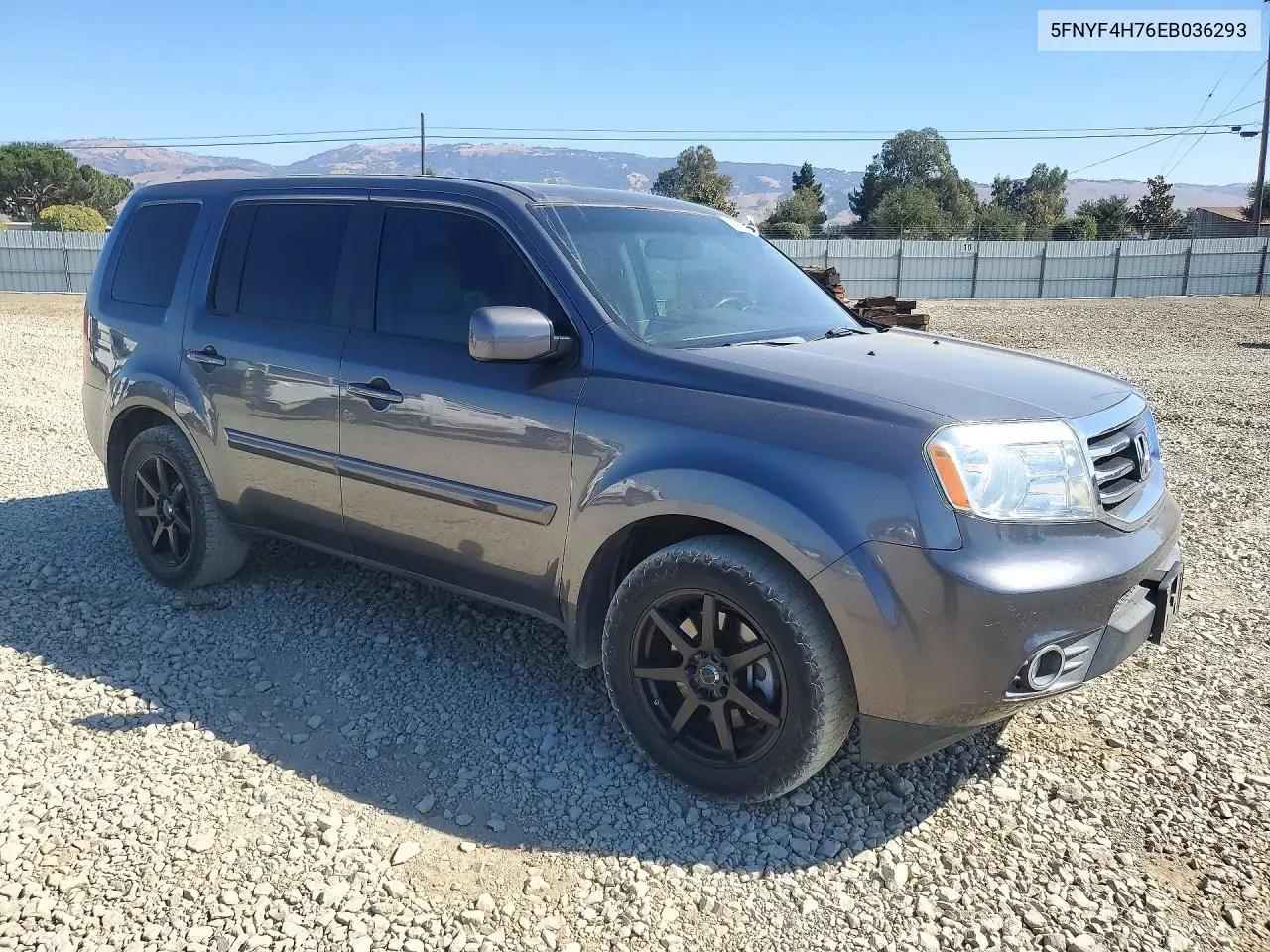 2014 HONDA PILOT VIN 5FNYF4H76EB036293 — фото 4