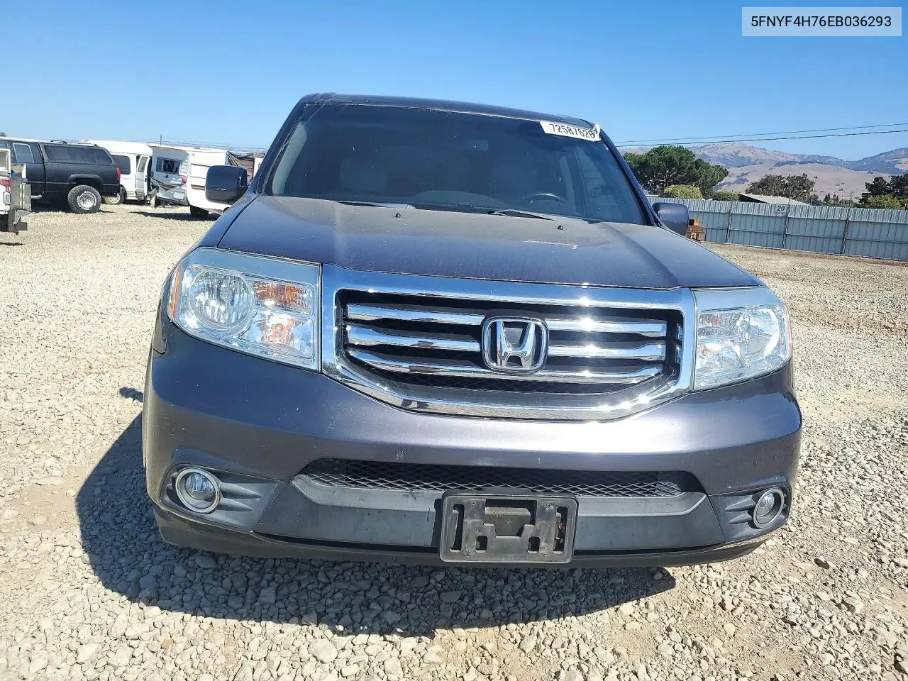2014 HONDA PILOT VIN 5FNYF4H76EB036293 — фото 5
